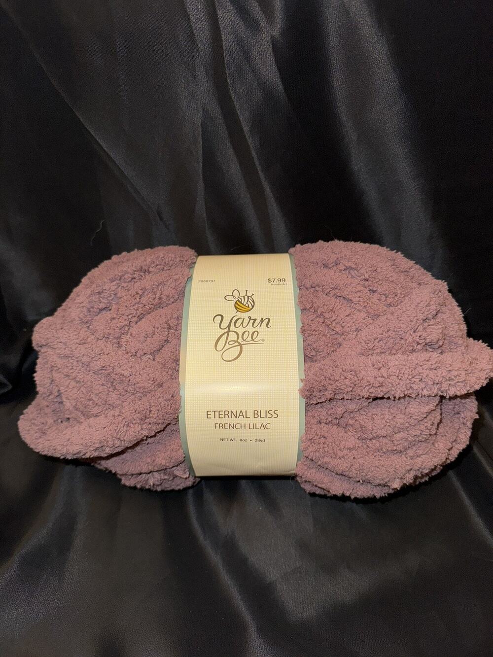 New Yarn Bee Eternal Bliss French Lilac 28 Yds 8oz Yarn Crochet Knitting Knit